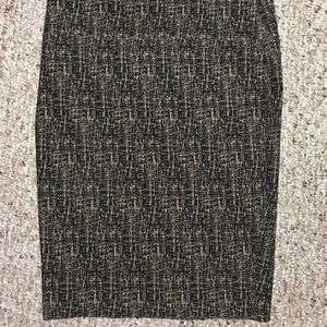 Lava tweed pattern pencil skirt